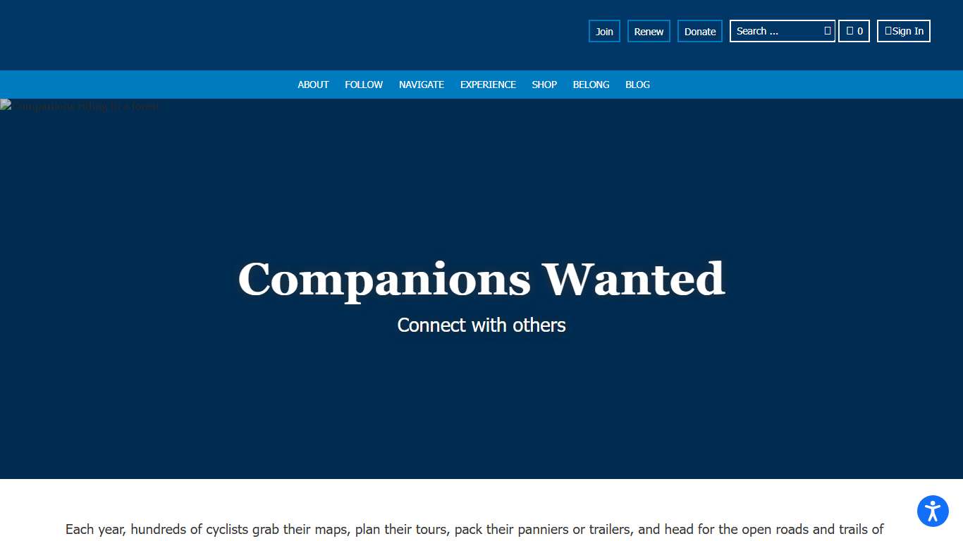 Companions Wanted - Adventure Cycling Association